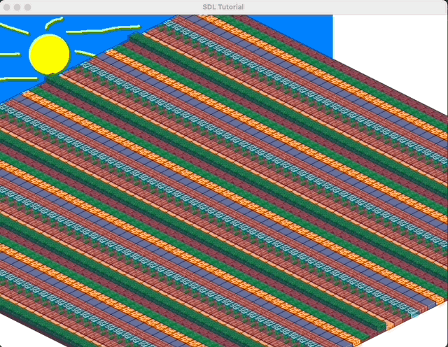Moving Map in SDL working.