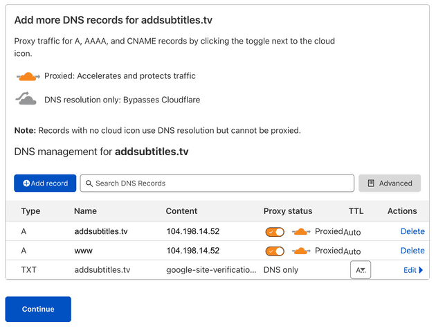 Cloudflare DNS Registration Cloudflare DNS Registration